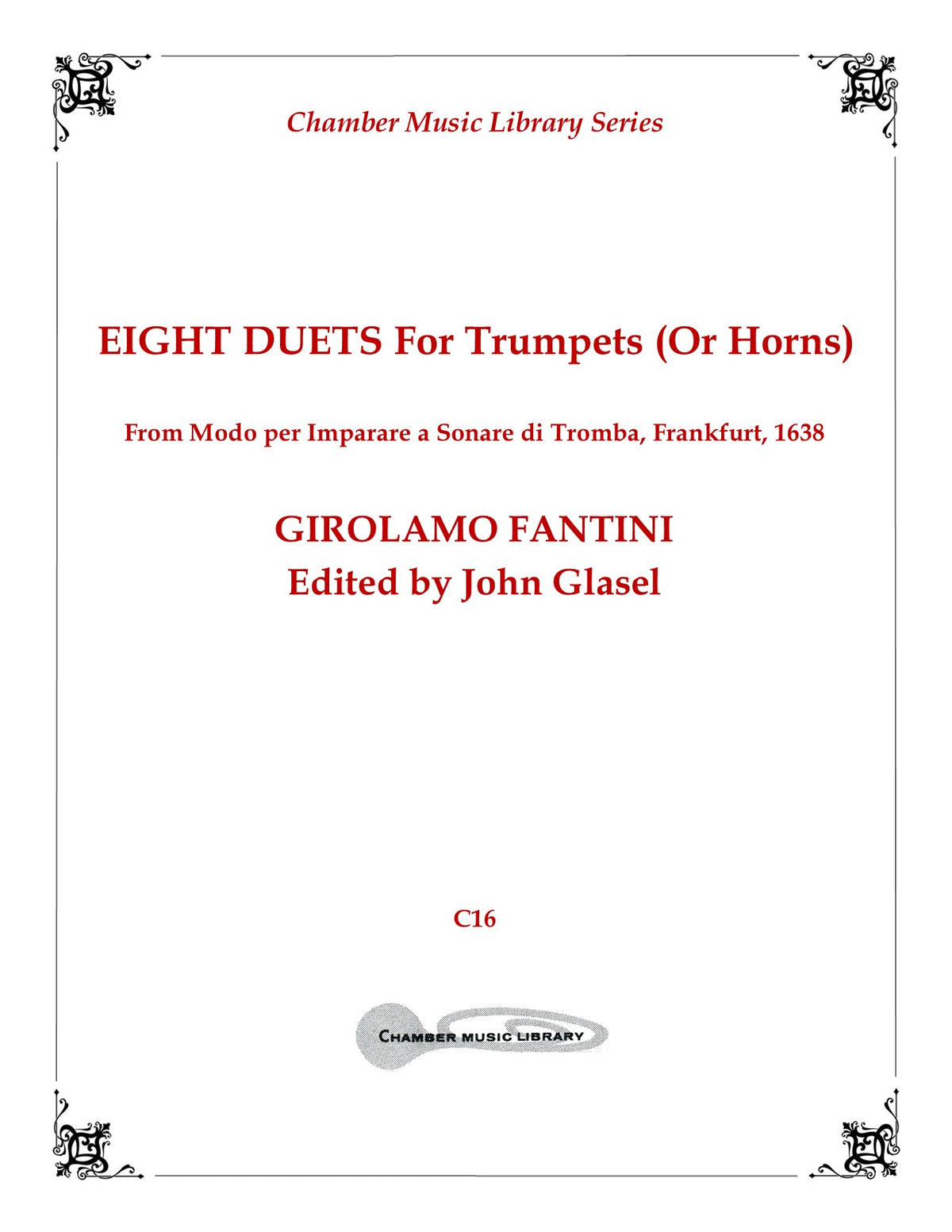 Eight Duets for Trumpets or Horns – sheet music cover