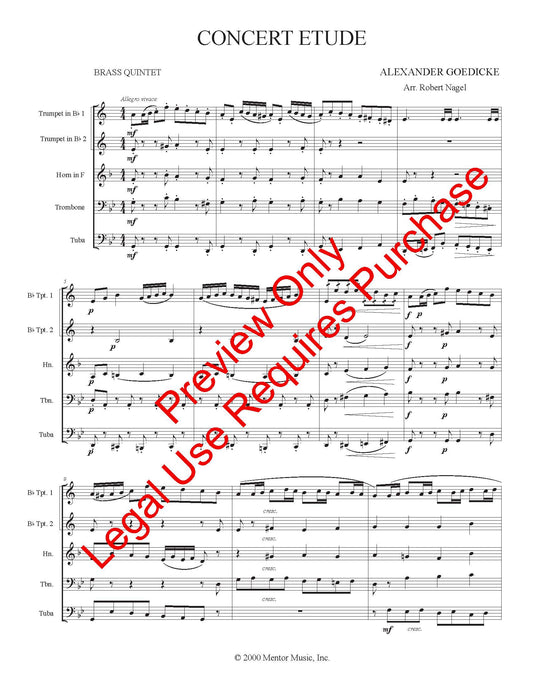 Concert Etude for Brass Quintet