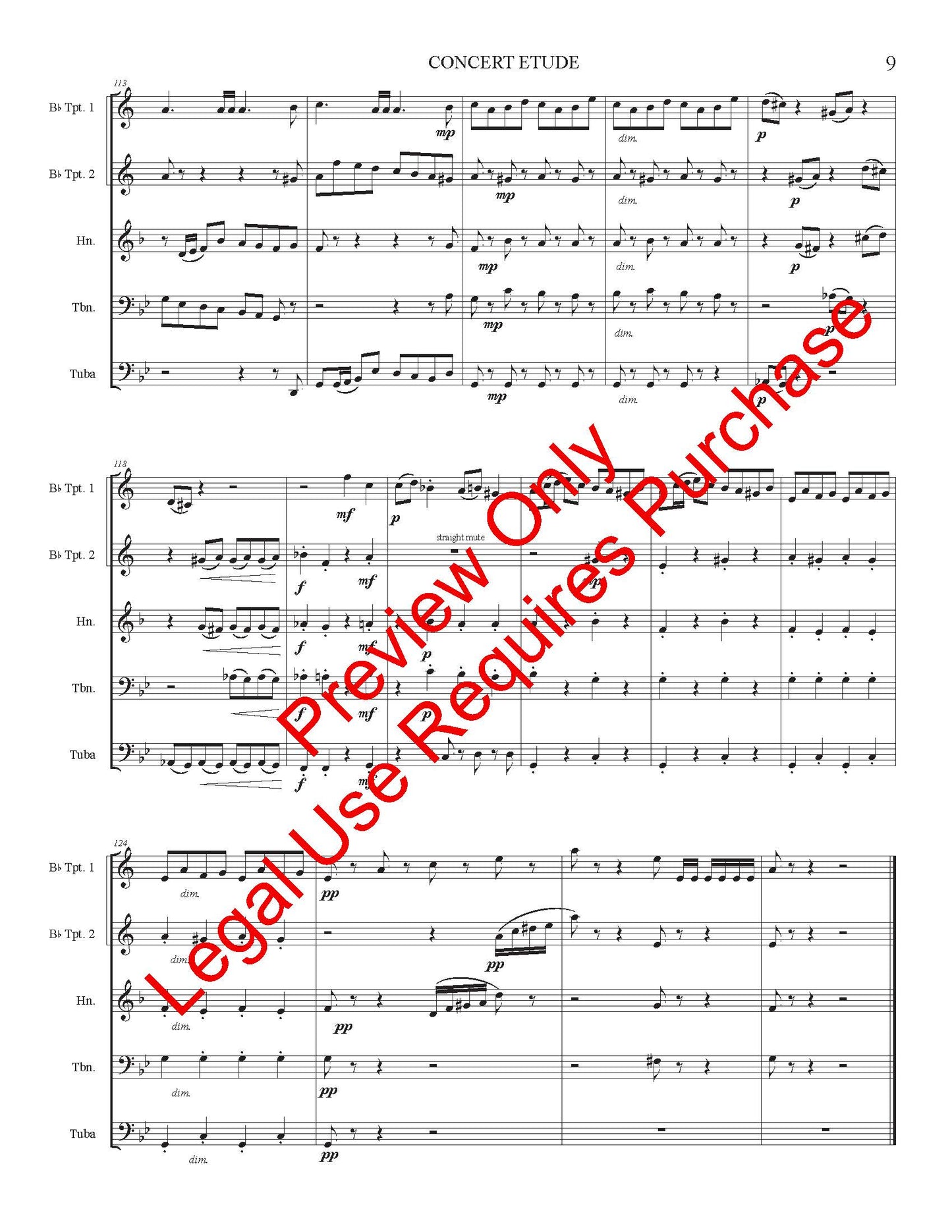 Concert Etude for Brass Quintet