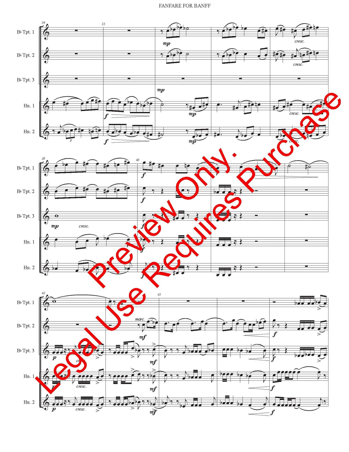 Fanfare for Banff (Brass Ensemble)