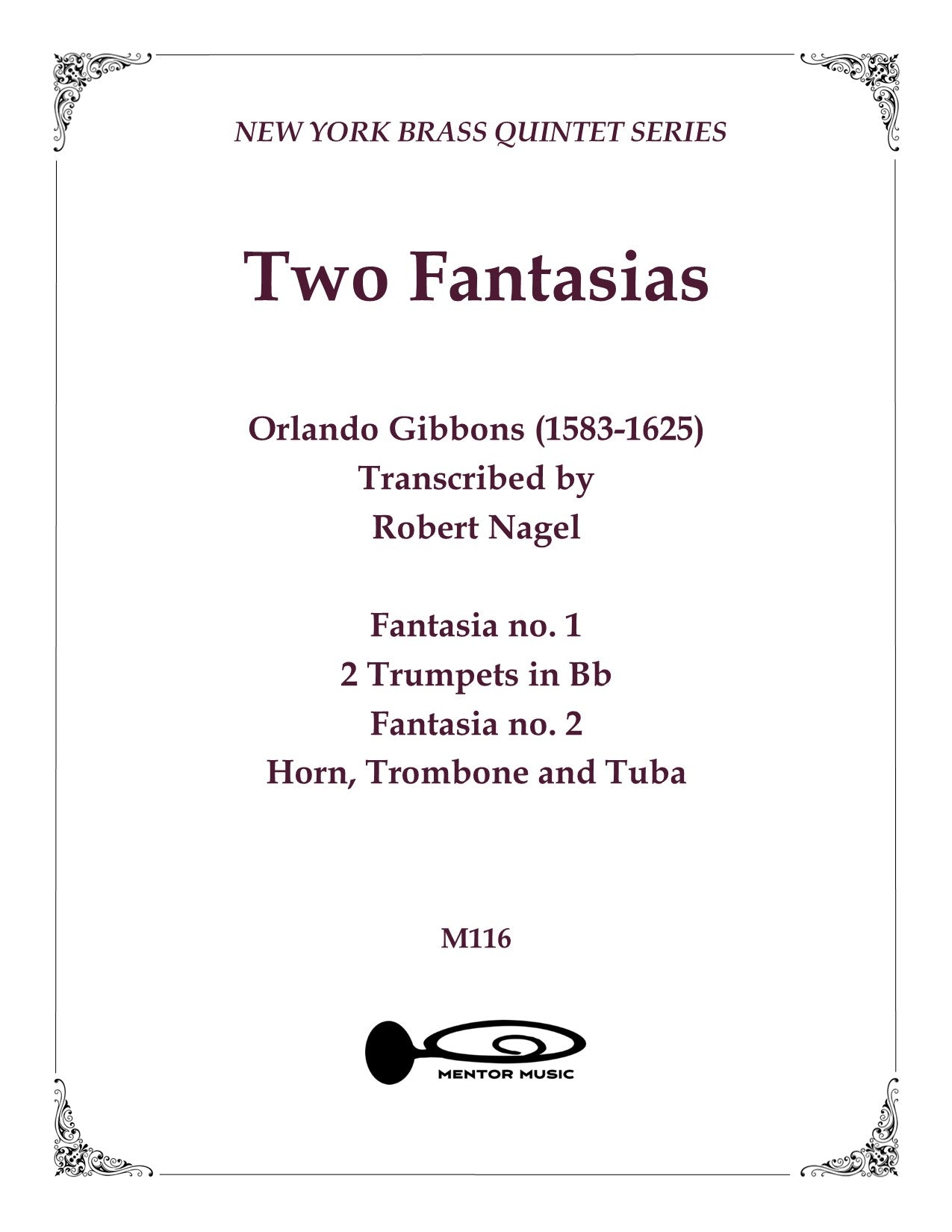 Two Fantasias for Brass Quintet
