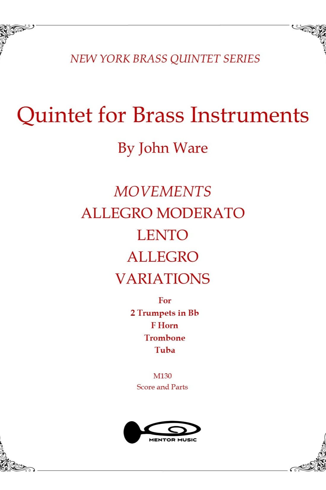 Quintet for Brass Instruments (Ware)
