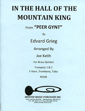 In The Hall of the Mountain King (from Peer Gynt) for Brass Quintet