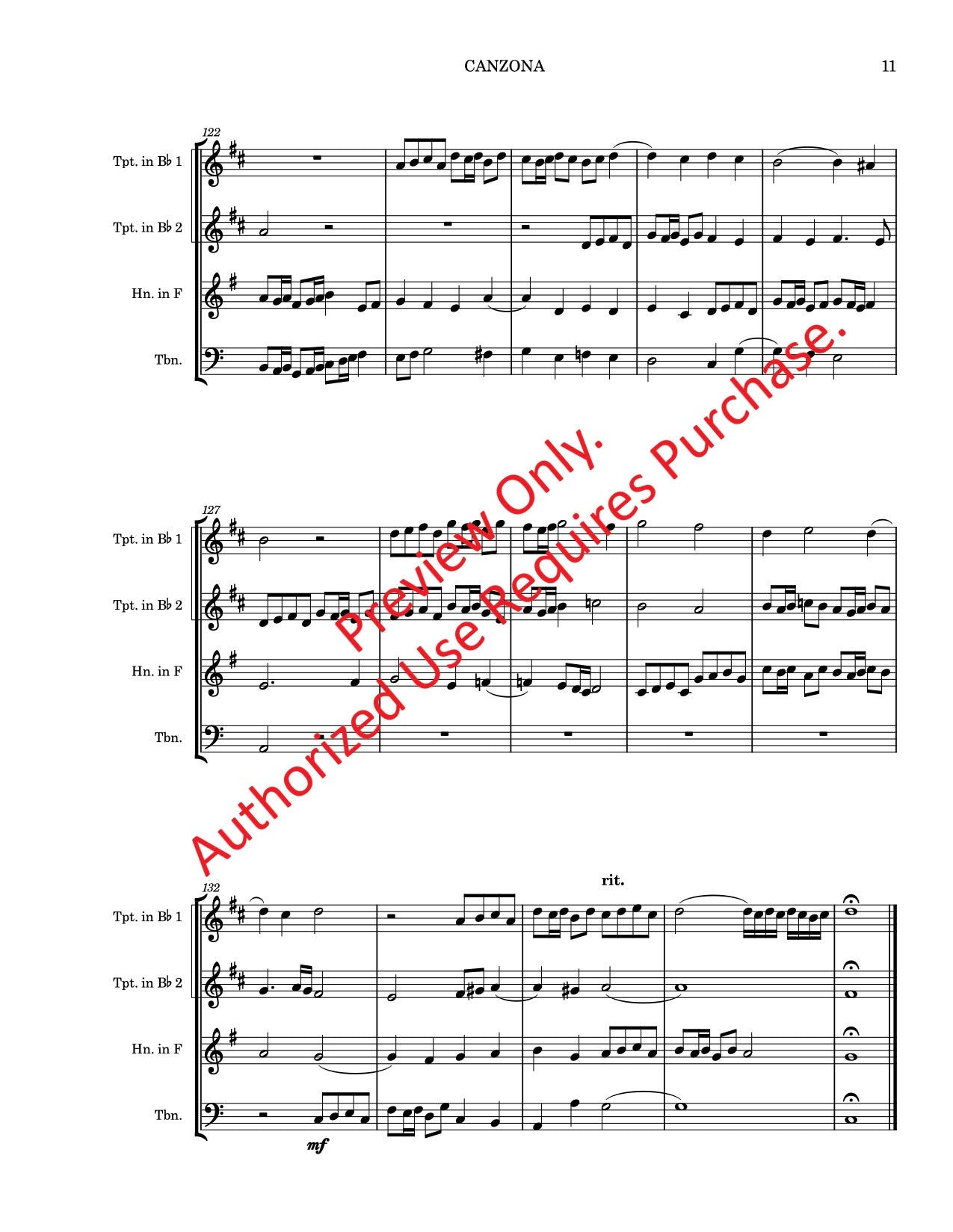 Canzona for Brass Quartet (Frescobaldi)