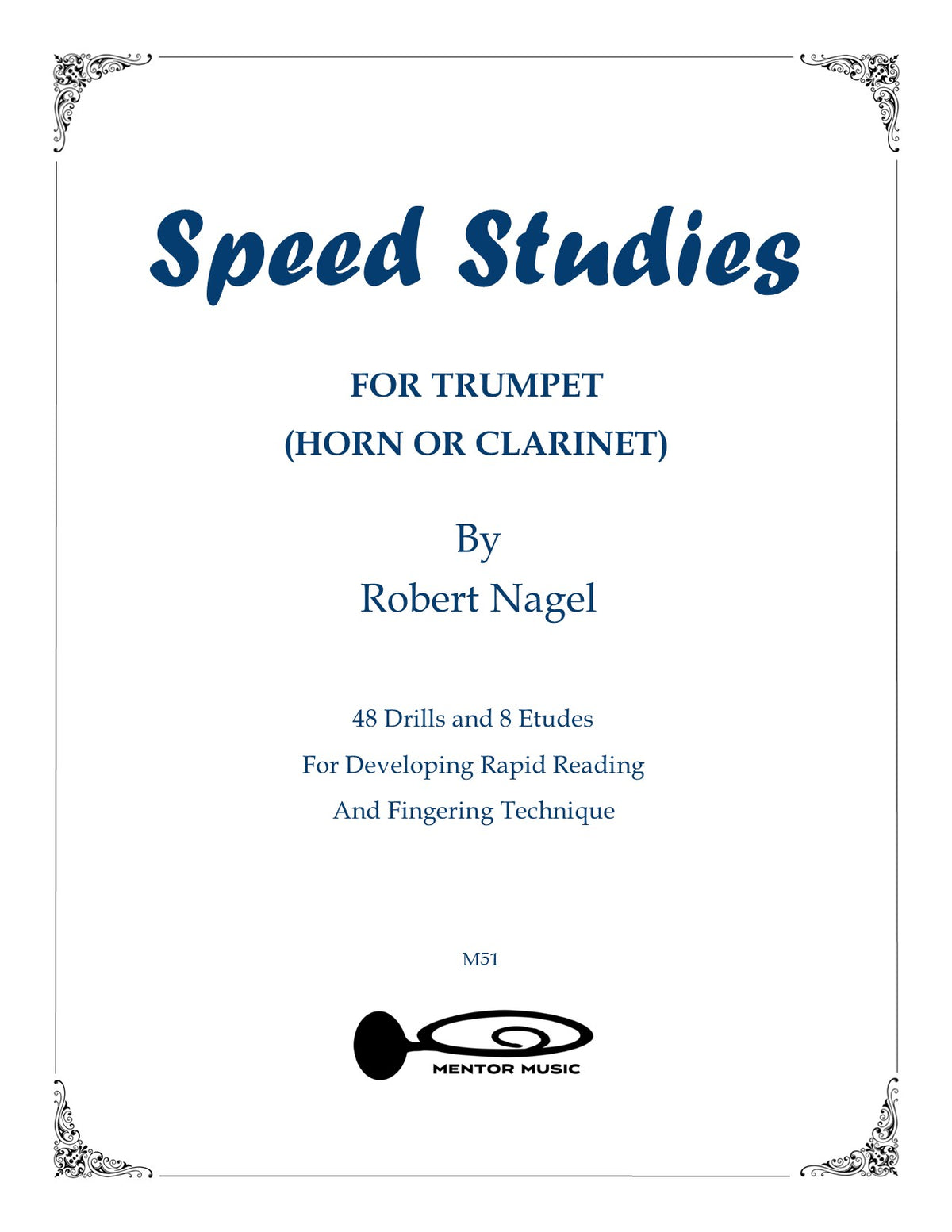 Speed Studies - Drills and Etudes by Robert Nagel – sheet music cover