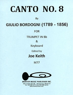 Canto No. 8 for Trumpet and Piano