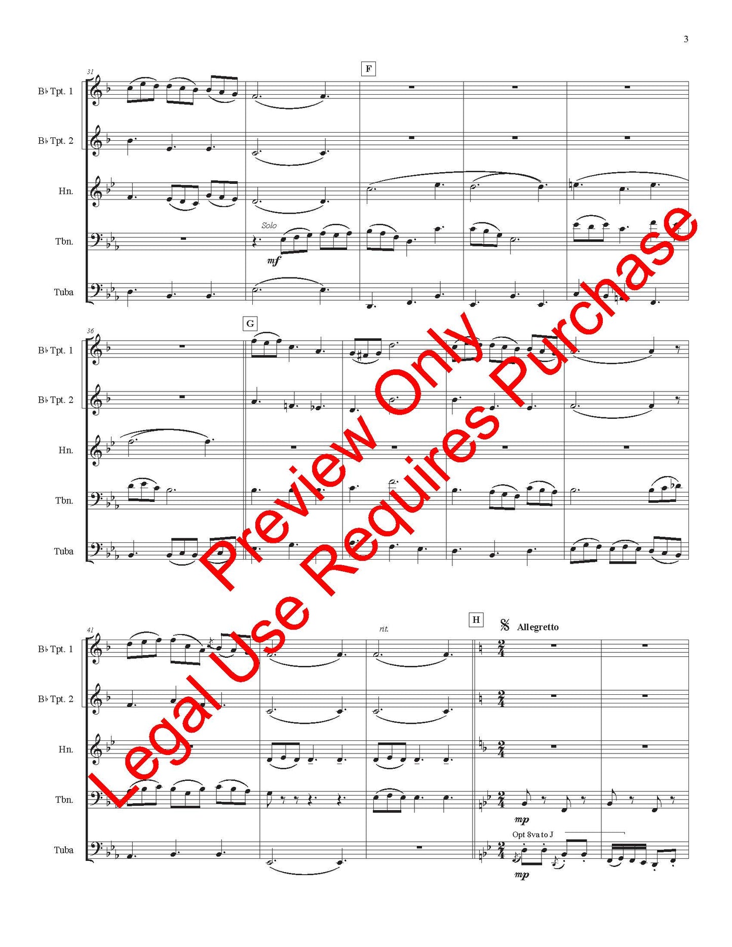 Music Of Stephen Foster - Brass Quintet