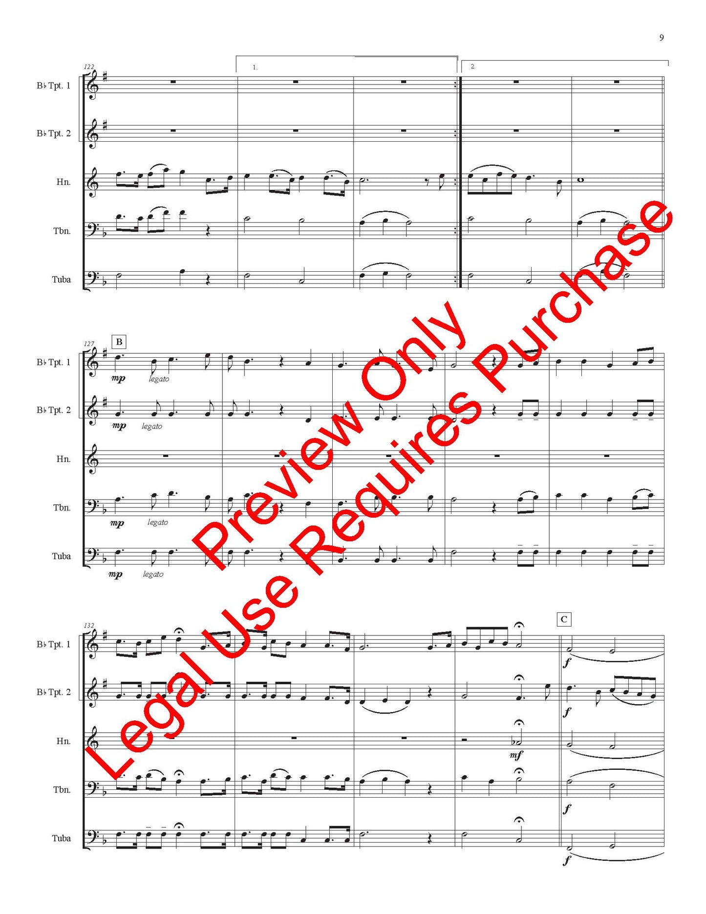 Music Of Stephen Foster - Brass Quintet