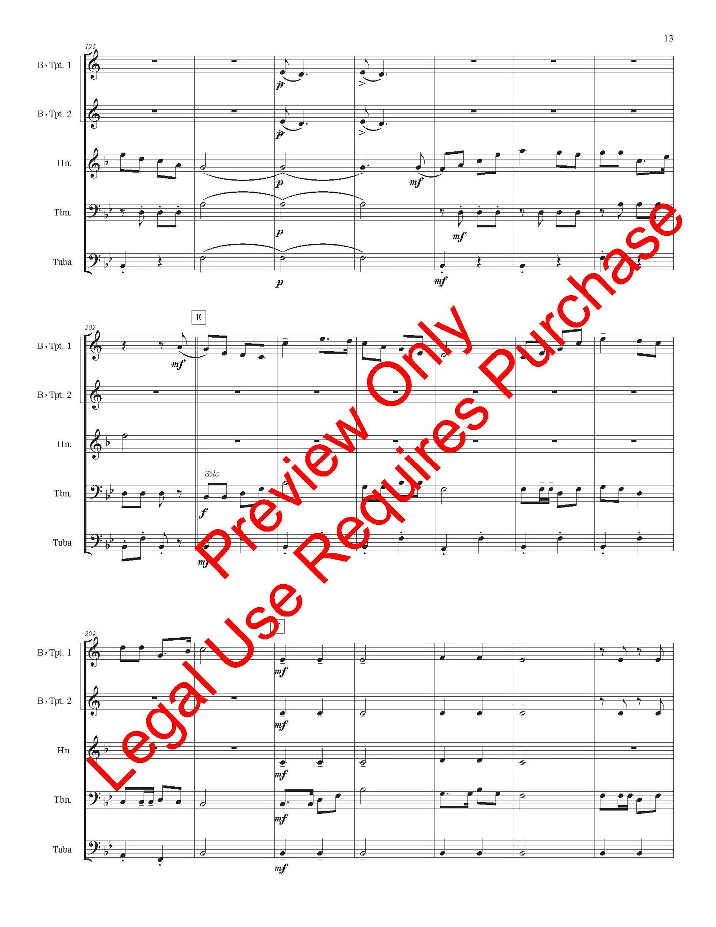 Music Of Stephen Foster - Brass Quintet