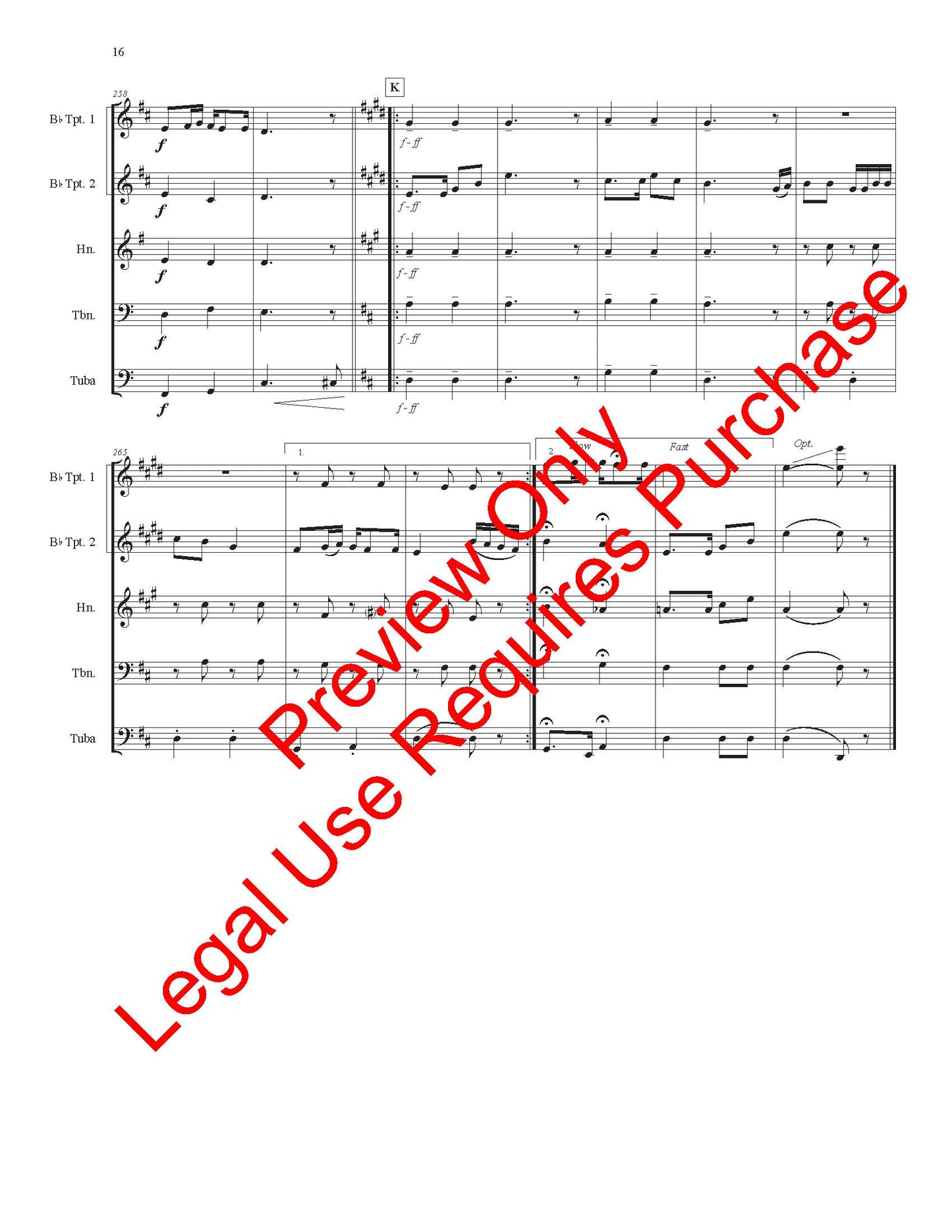 Music Of Stephen Foster - Brass Quintet