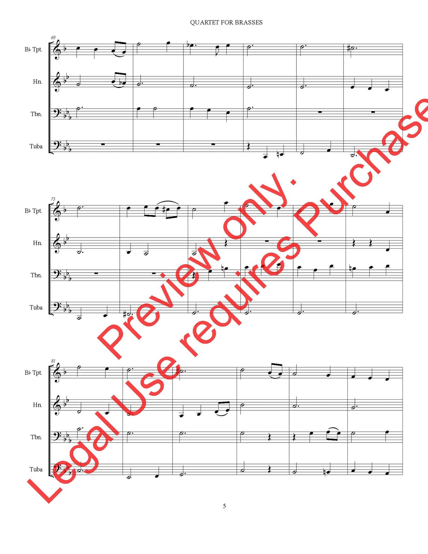 Quartet for Brasses