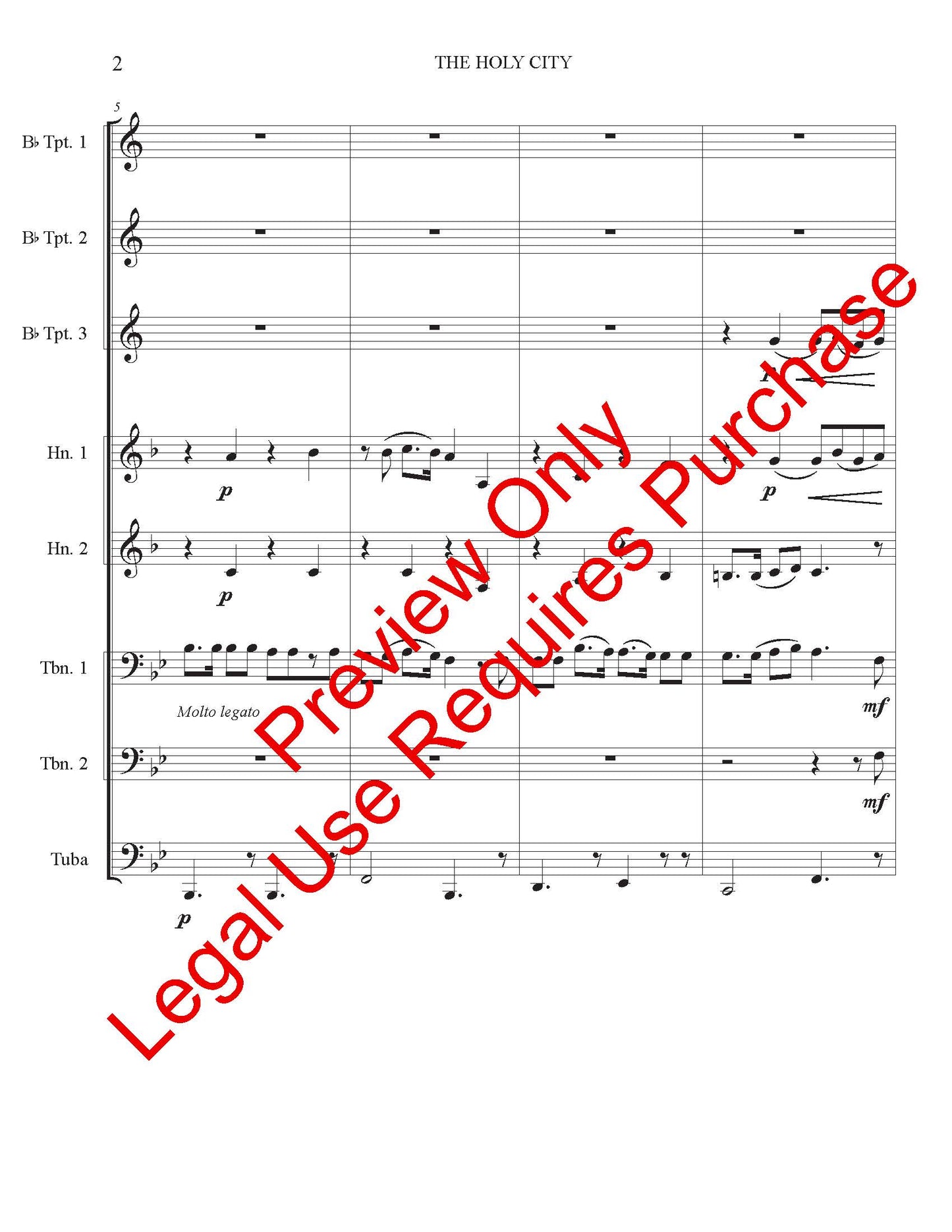 The Holy City - Brass Ensemble