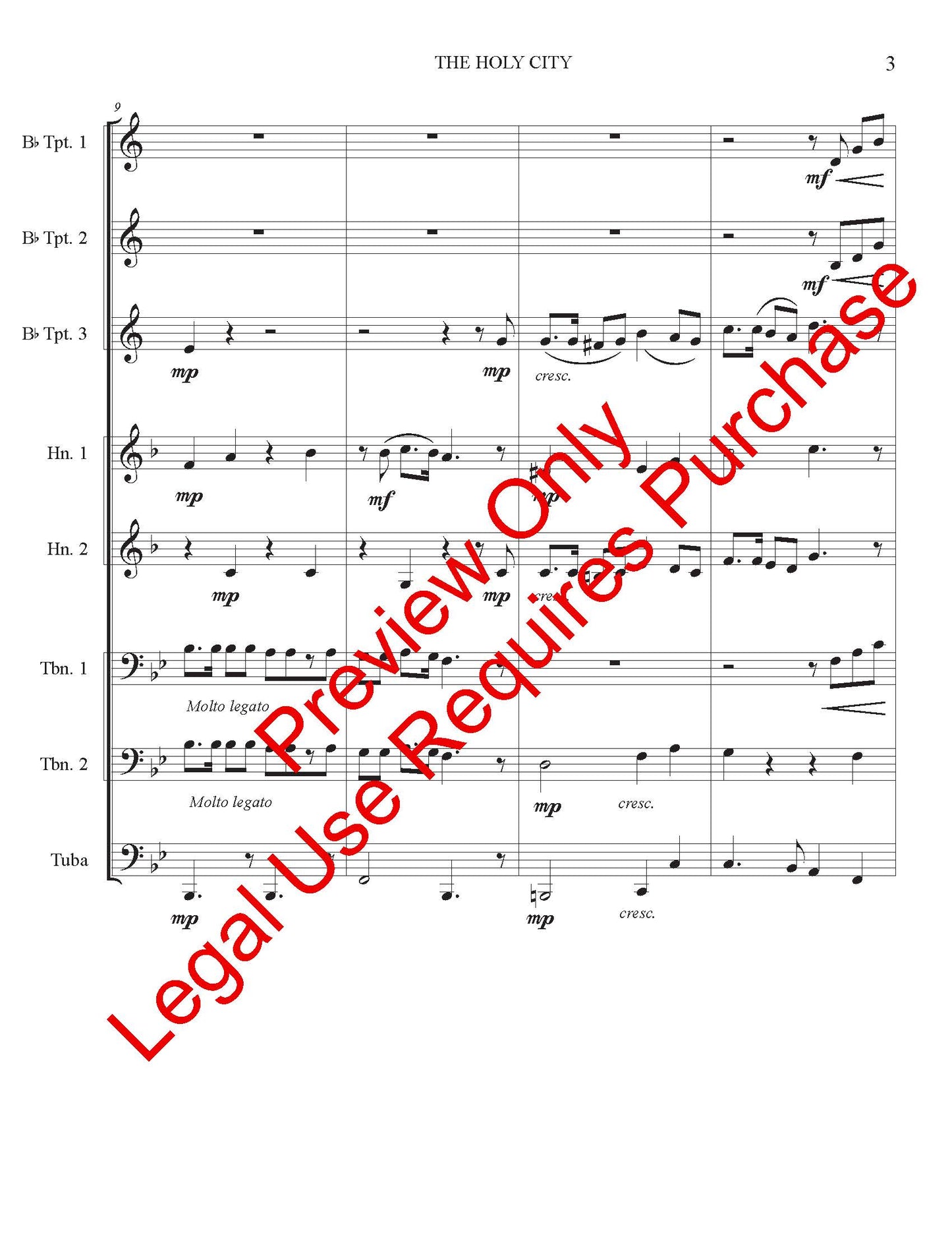 The Holy City - Brass Ensemble
