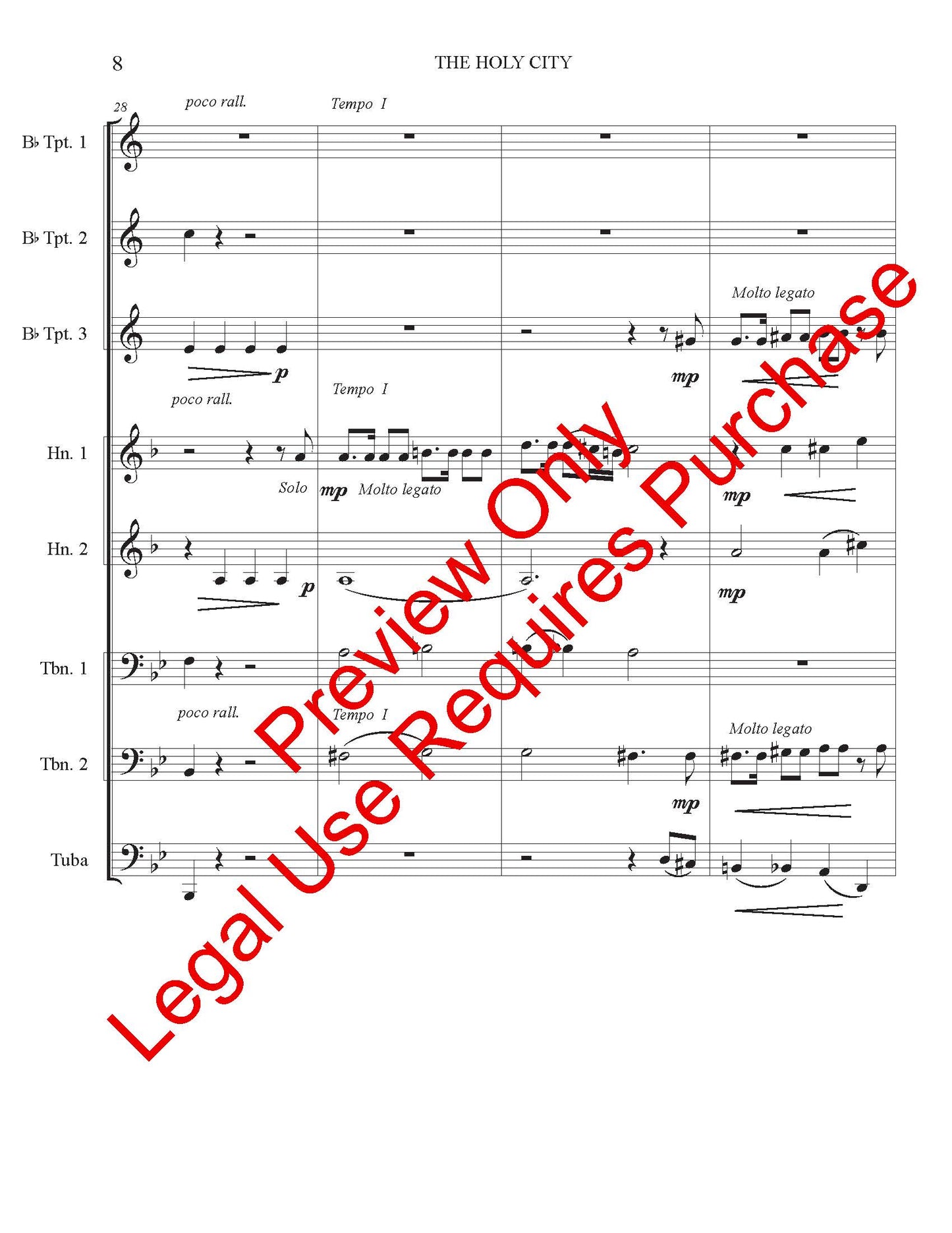 The Holy City - Brass Ensemble