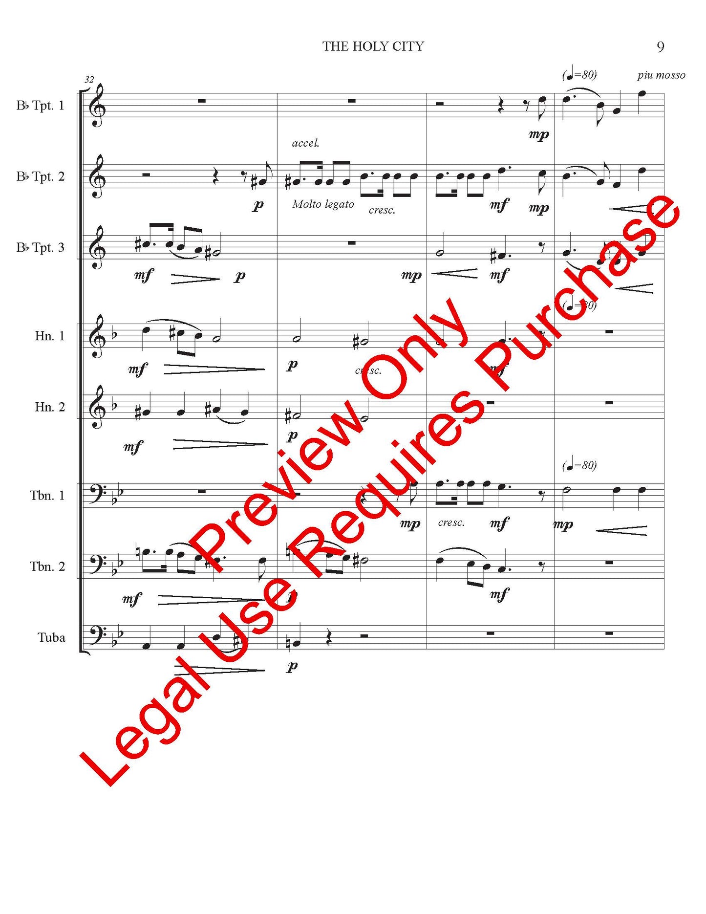 The Holy City - Brass Ensemble