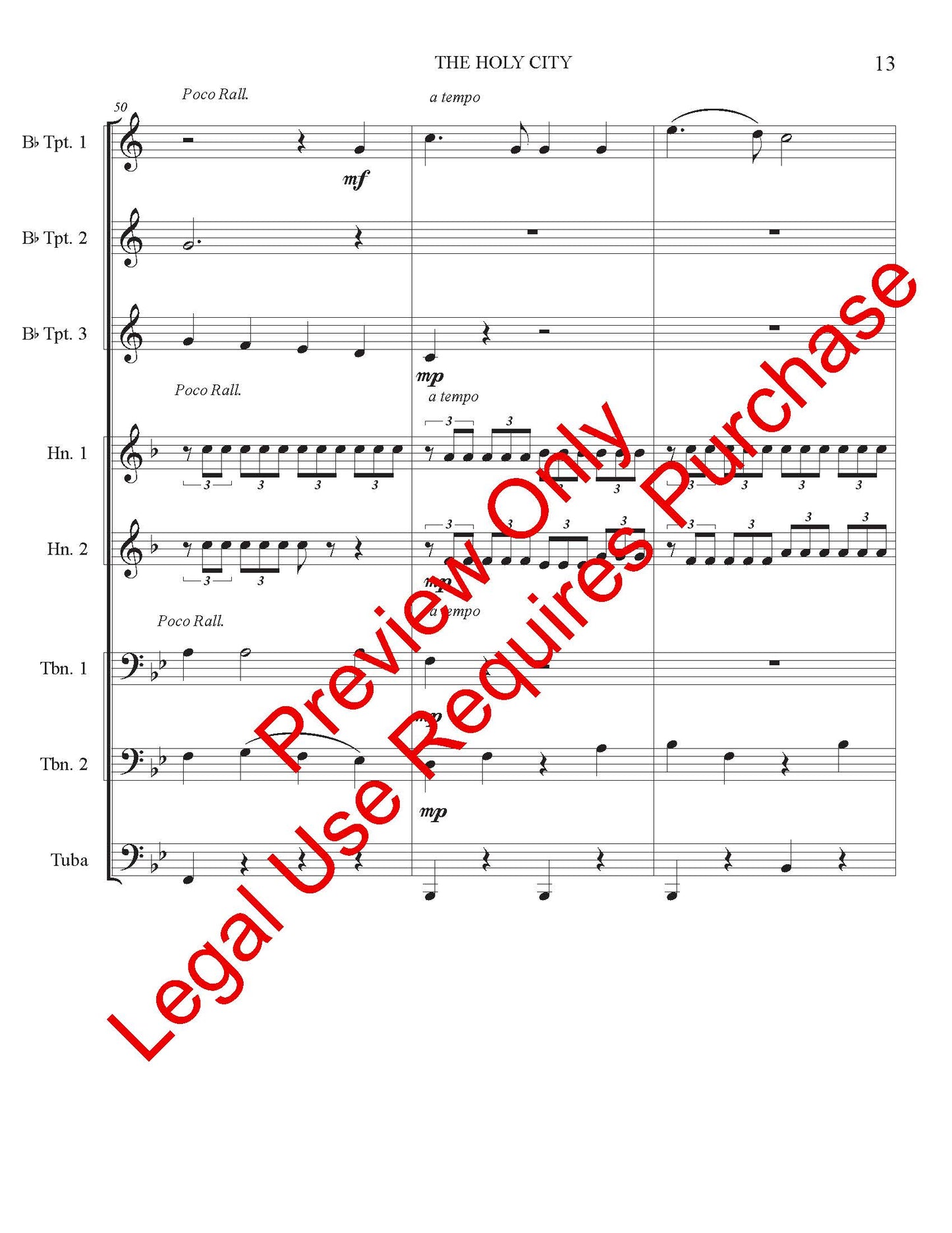 The Holy City - Brass Ensemble