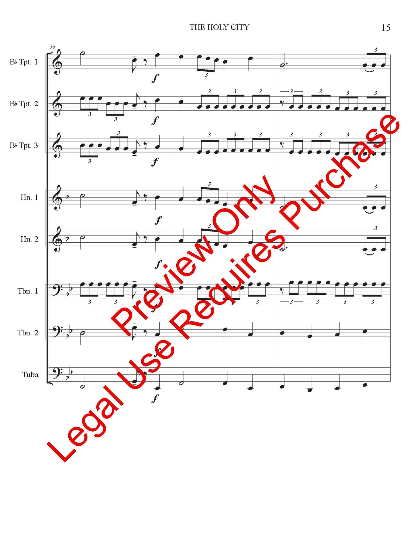 The Holy City - Brass Ensemble
