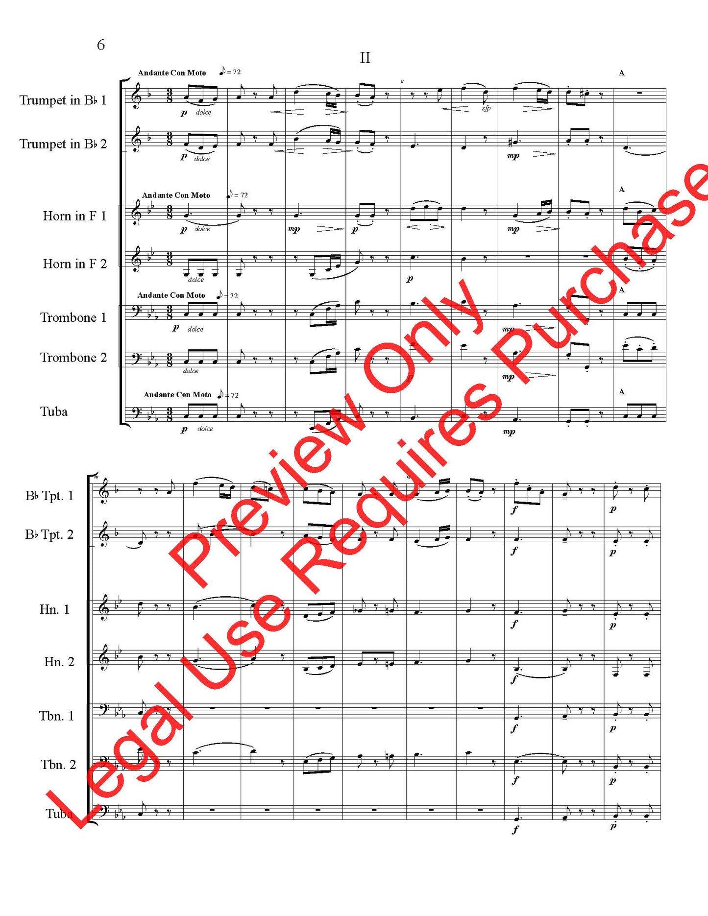 Three Pieces (Ludwig Maurer) - Brass Quintet
