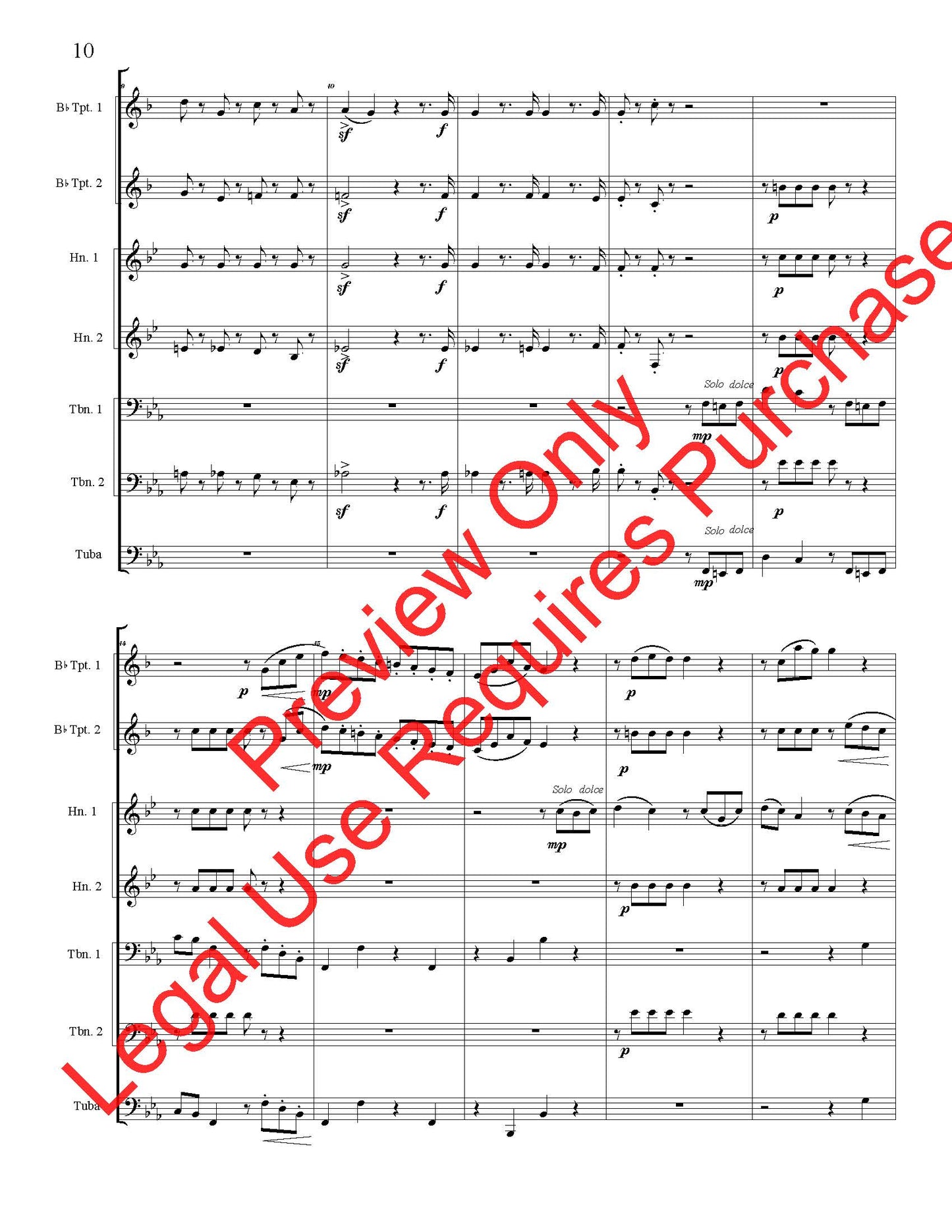 Three Pieces (Ludwig Maurer) - Brass Quintet