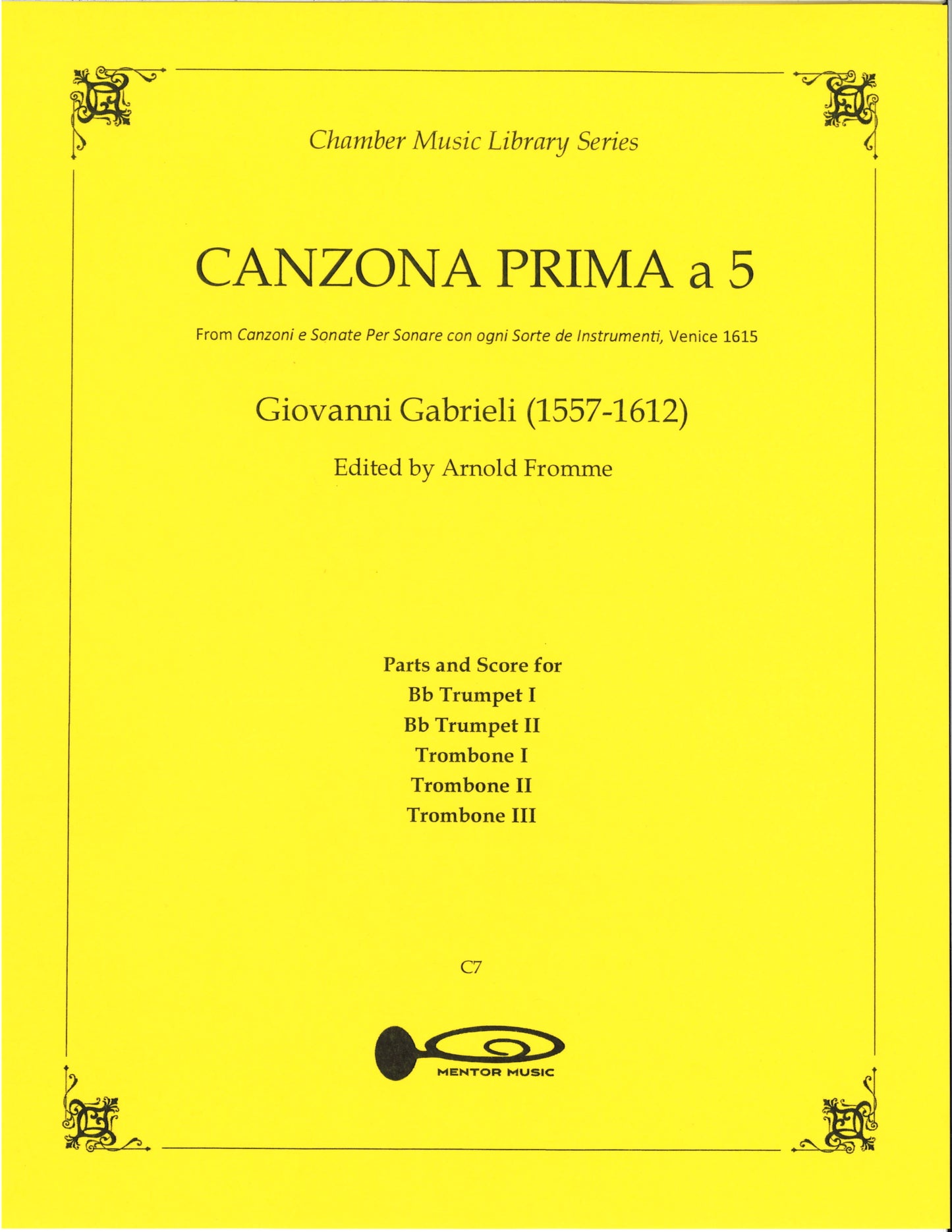 Canzona Prima a 5 for Brass Quintet