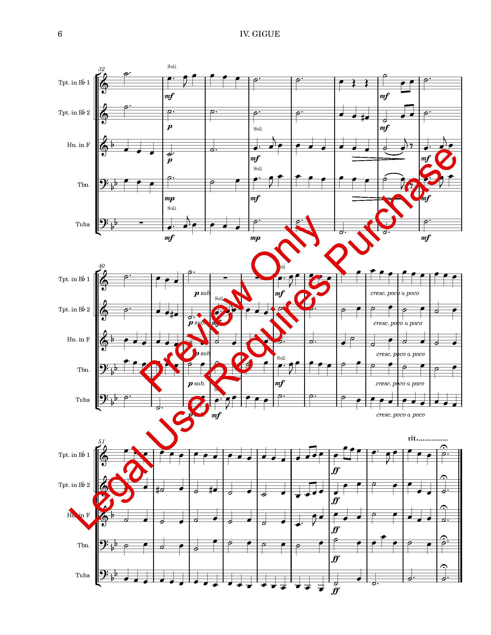 Suite from "Hora Decima" for Brass Quintet