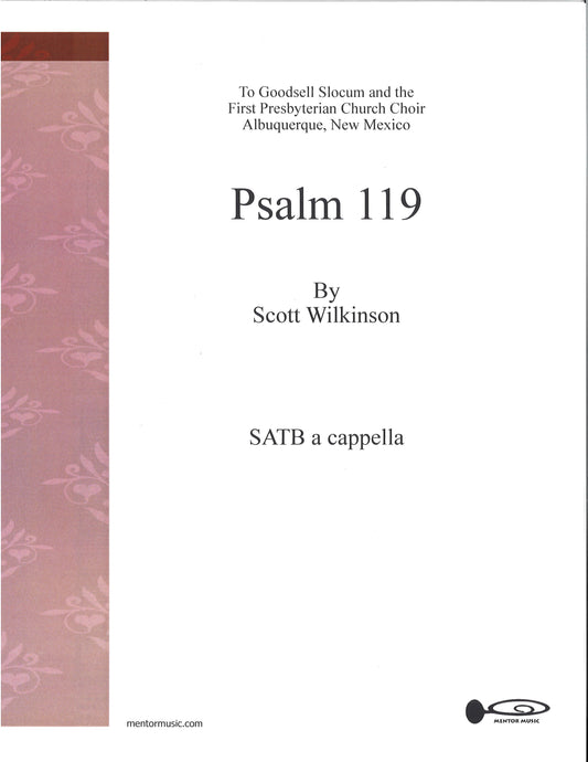 Psalm 119 for SATB a Cappella