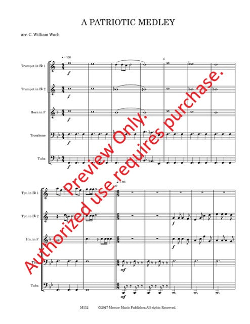 A Patriotic Medley (Brass Quintet)