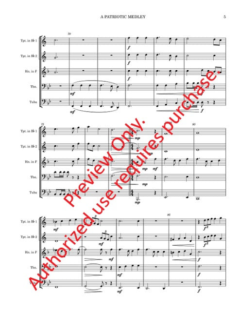 A Patriotic Medley (Brass Quintet)