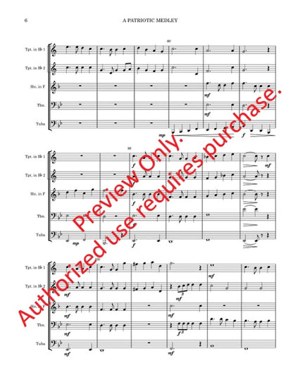 A Patriotic Medley (Brass Quintet)