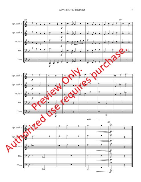 A Patriotic Medley (Brass Quintet)