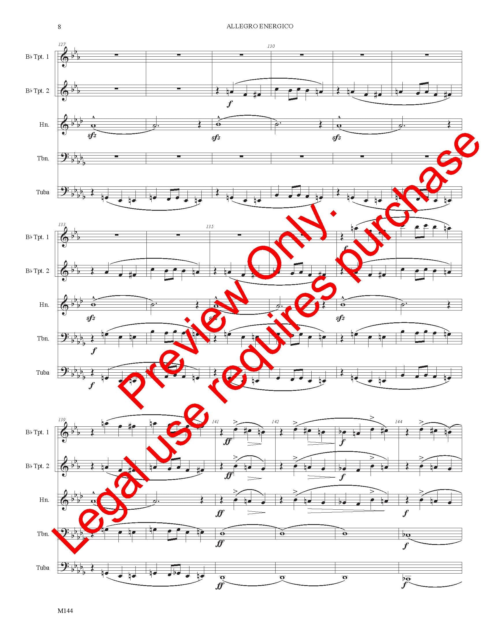 Allegro Energico for Brass Quintet