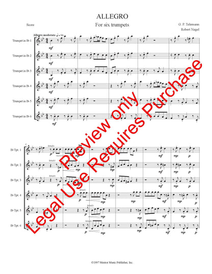 Allegro for 6 Trumpets
