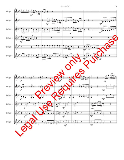 Allegro for 6 Trumpets