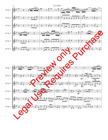 Allegro for 6 Trumpets