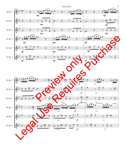 Allegro for 6 Trumpets