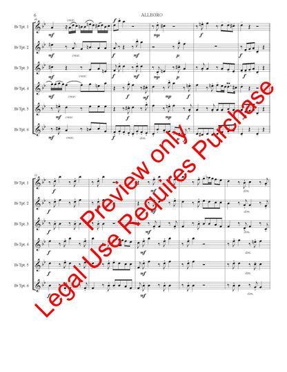 Allegro for 6 Trumpets