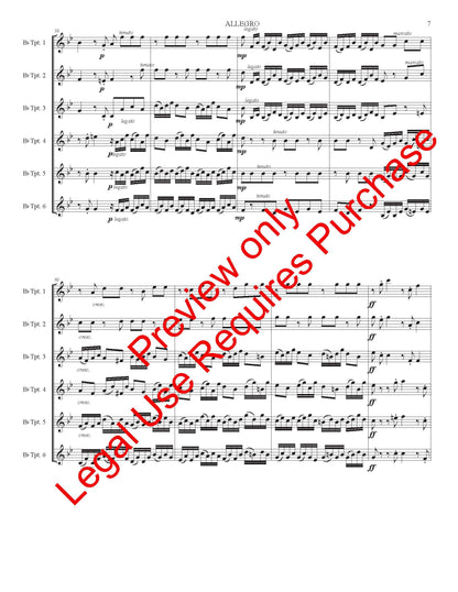 Allegro for 6 Trumpets