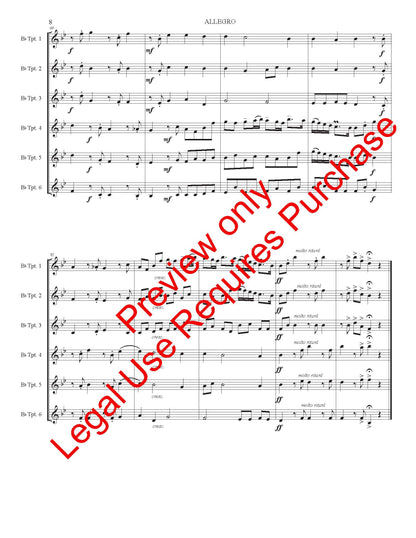 Allegro for 6 Trumpets