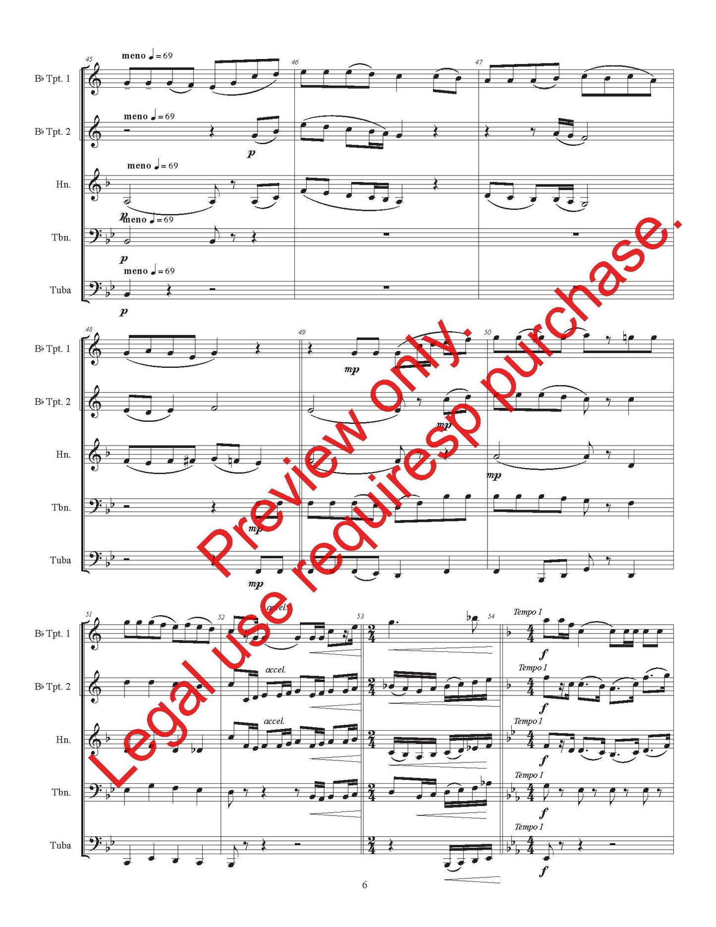 Battle Hymn of the Republic for Brass Quintet