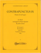 Contrapunctus IX from Bach's Art of Fugue for Brass Quintet