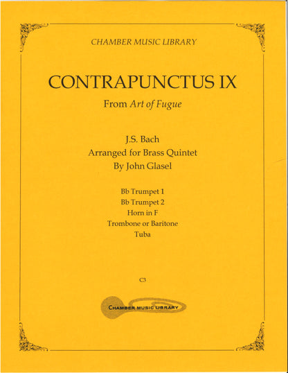 Contrapunctus IX from Bach's Art of Fugue for Brass Quintet