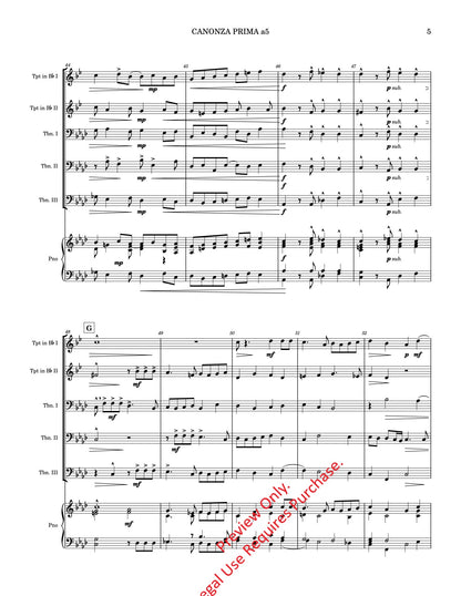Canzona Prima a 5 for Brass Quintet
