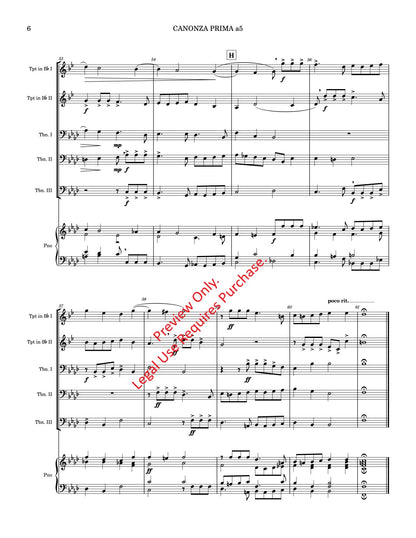 Canzona Prima a 5 for Brass Quintet