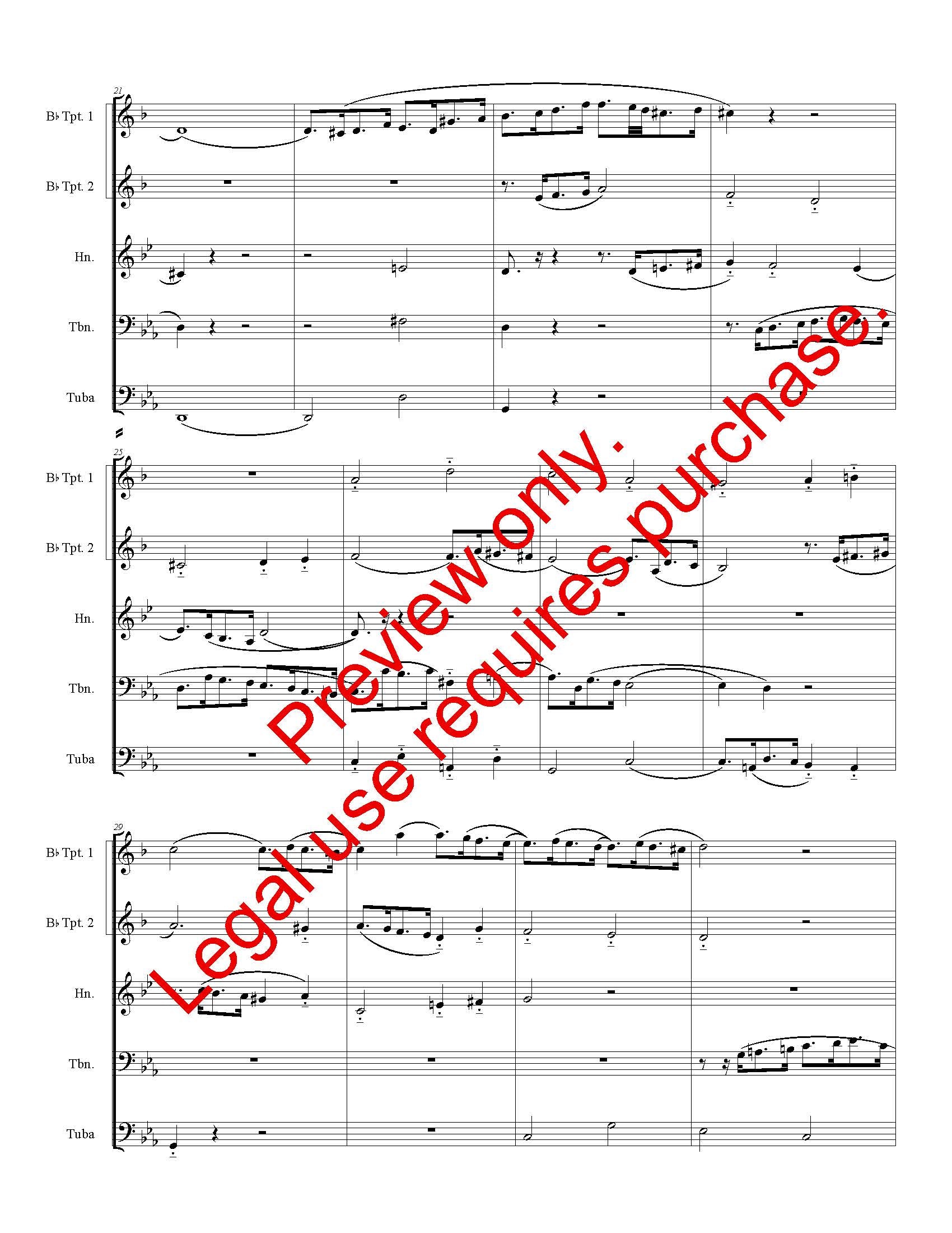 Contrapunctus II for Brass Quintet