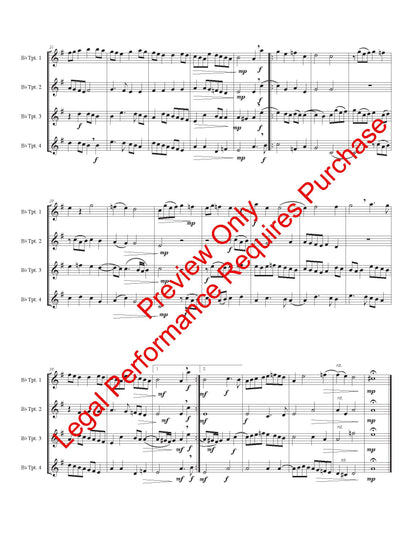 Canzona Secunda (La Martinenga) for 4 Trumpets
