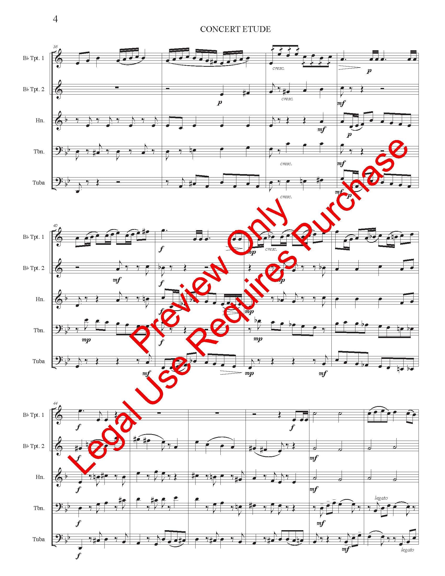 Concert Etude for Brass Quintet