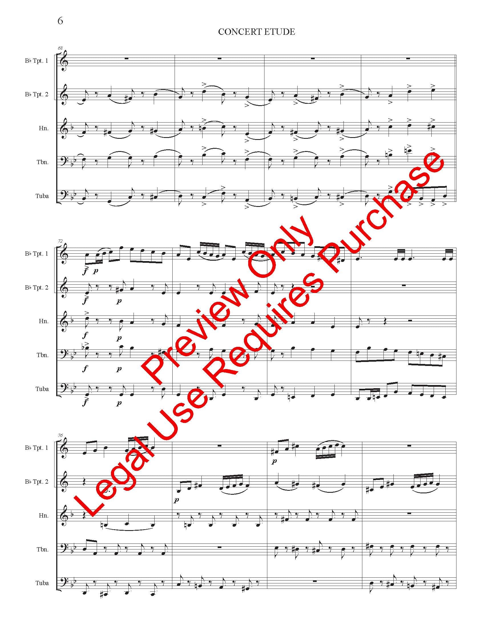 Concert Etude for Brass Quintet