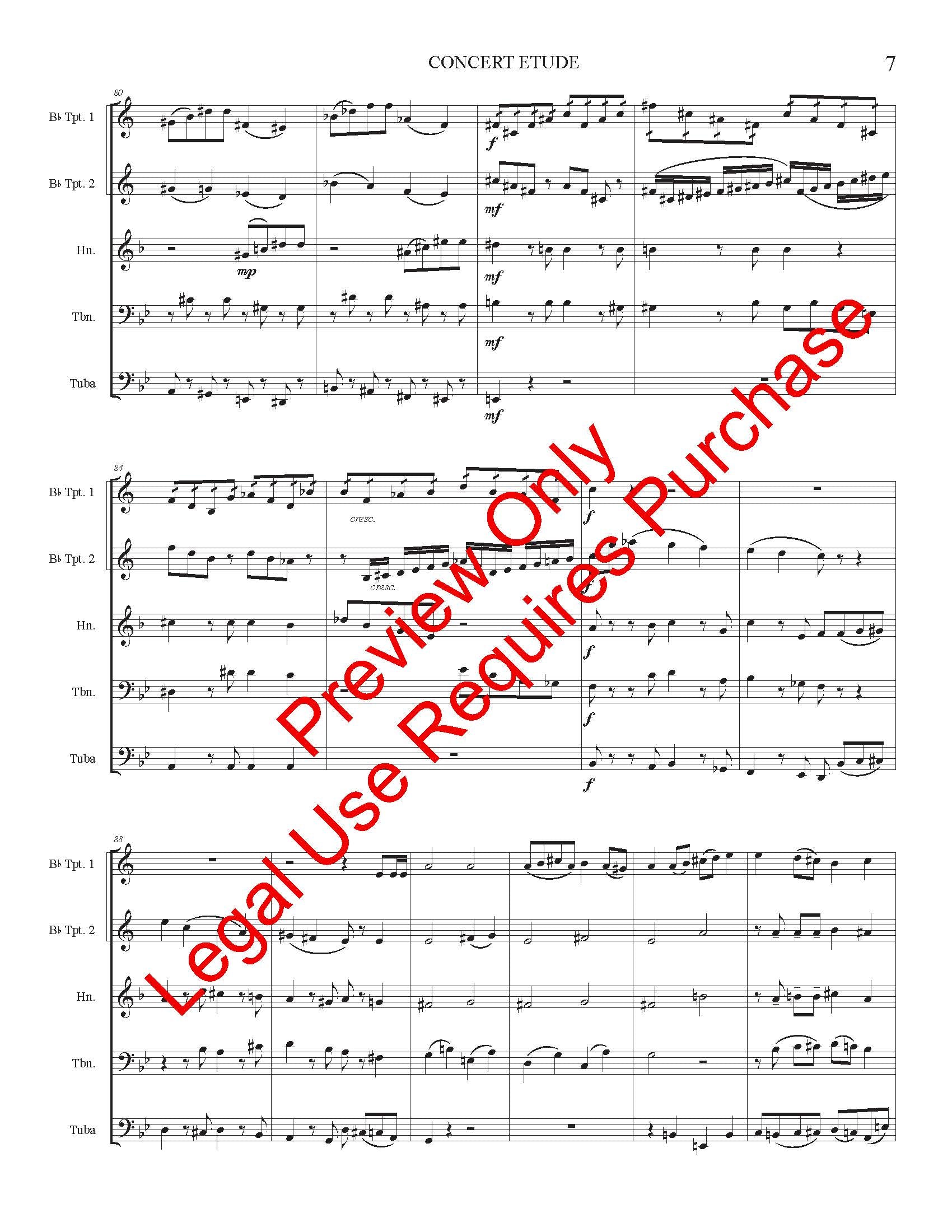 Concert Etude for Brass Quintet