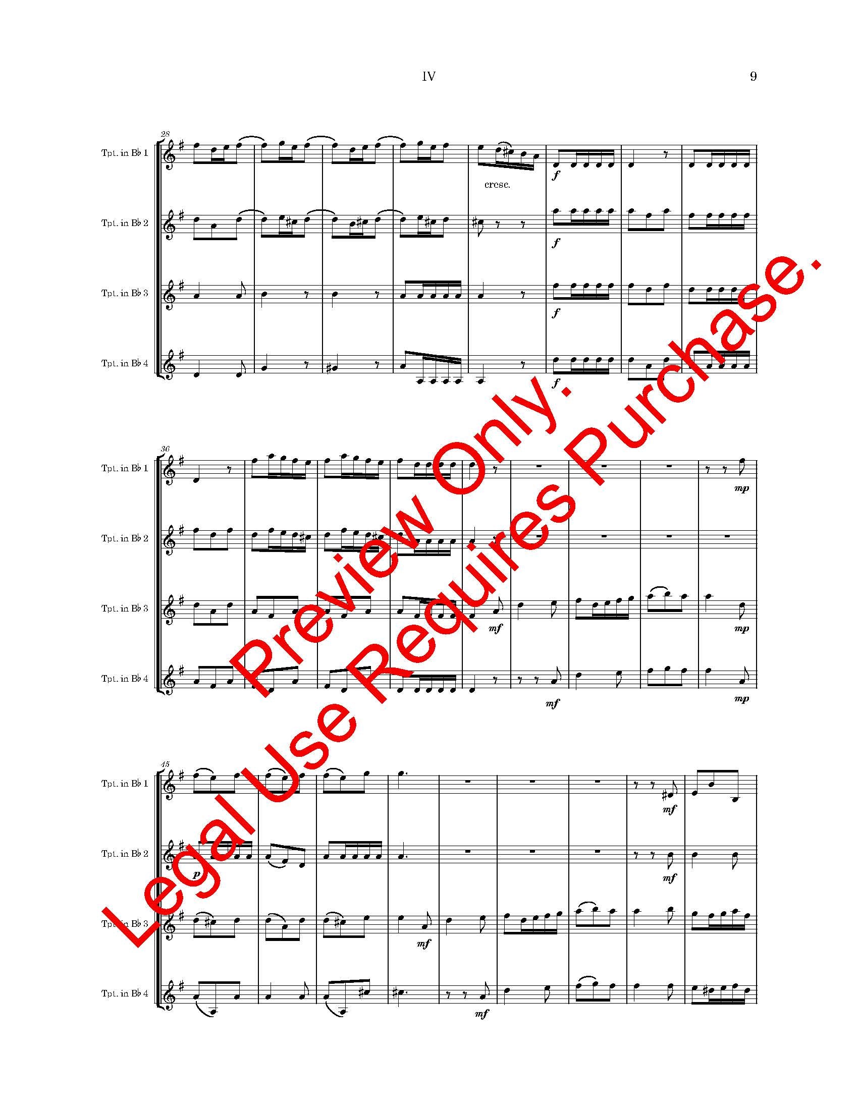 Concerto for Four Trumpets (G.P. Telemann)