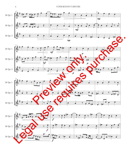 Consorts By Cornish for Trumpet Trio